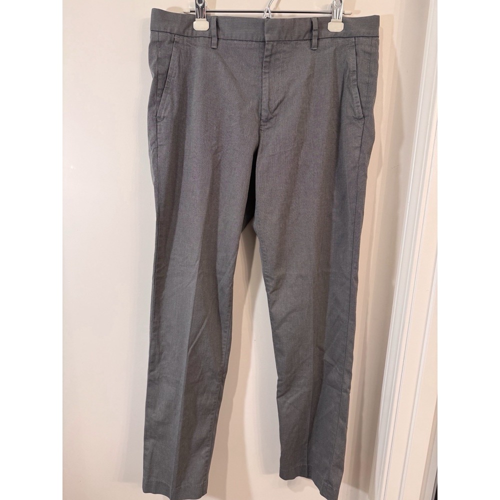 Bonobos Friday Pants Mens 34x32 Gray Chino khaki Stretch Slacks